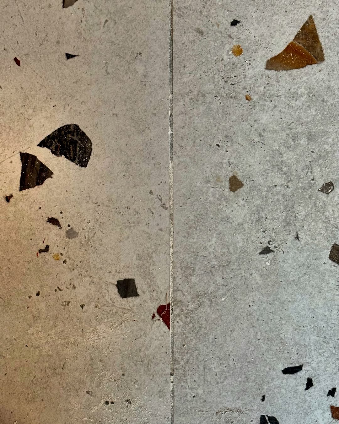 Terrazzo floor detail at Relax a Wash laundrette in Corrimal